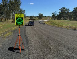 happy harry radar speed sign